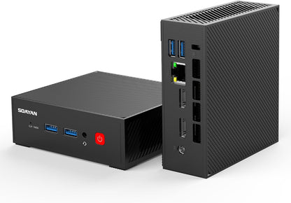 N2 Mini-pc, Intel Alder Lake-N100, 16 GB DDR4 RAM 500 GB SSD, mini-computer met Win 11 pro, desktop-pc, mini-ondersteuning WIFI6, BT5.2, 2 HD, 4 USB 3.2, 4K Dual Display