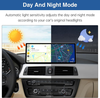 12,3 Inch Autoradio Touchscreen – Multimedia Scherm – Navigatiescherm – Infotainmentsysteem – Auto Display – Draadloze CarPlay – Android Auto – Plug & Play Installatie – HD Resolutie 1920x720