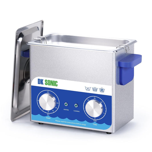 Ultrasone Reiniger – Ultrasoon Schoonmaker – Sieradenreiniger – Brillenreiniger – Horlogereiniger – 3 Liter RVS Tank – Verwarming Tot 80°C
