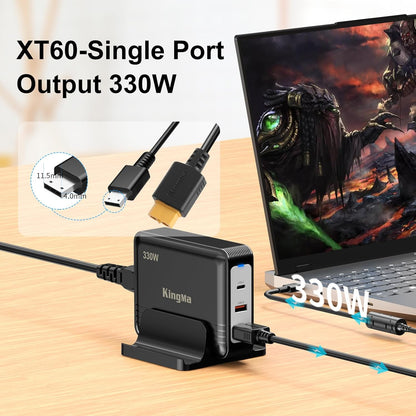 330W MSI Crosshair 17 GaN Laptoplader, 3-poorts Vector GP78 HX 13V Laptop Oplaadstation PD 3.0 Quick Charge Adapter voor games en technologie, compatibel met MSI Creator 17/ Vector GP78