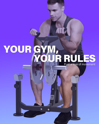 HVO Curlbank Biceps Machine Training Device: 3-in-1 Biceps Curl Bench Biceps Machine for Home Preacher Curl Bench Arm Trainer Machine up to 300kg Black - QUORE