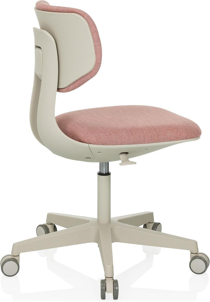 hjh OFFICE Kinder bureaustoel KID CLASSIC Stof Roze