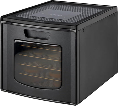 TZS First Austria Dehydrator - Dehydrator voor fruit, groenten en vlees - Digitaal met timer en temperatuurregeling 35-70°C - 6 roestvrijstalen niveaus, dehydrator met timer