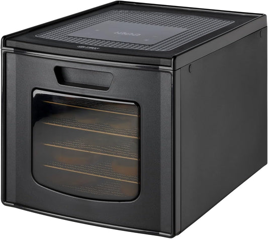 TZS First Austria Dehydrator - Dehydrator voor fruit, groenten en vlees - Digitaal met timer en temperatuurregeling 35-70°C - 6 roestvrijstalen niveaus, dehydrator met timer