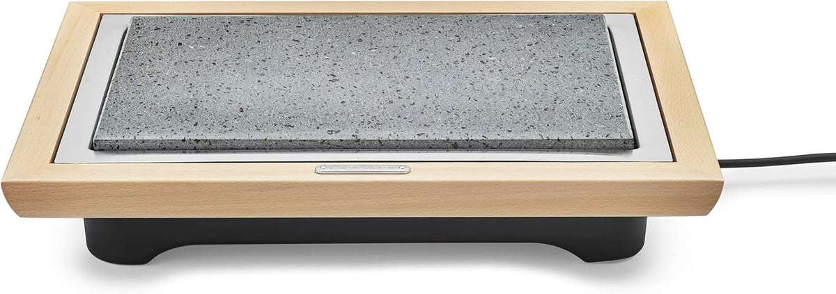 Pierre® Deluxe Grill met licht houten frame + schraper