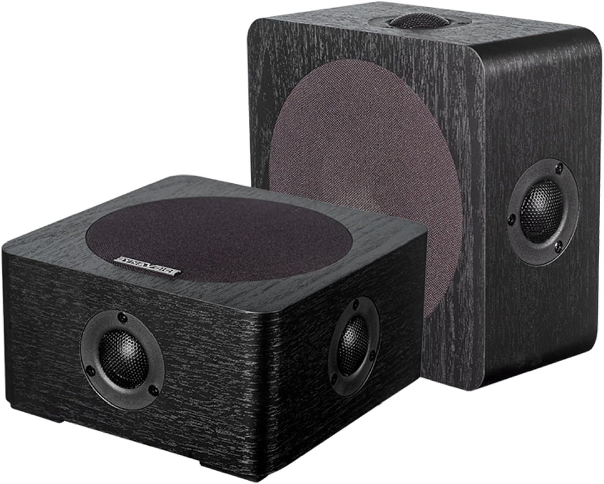 Magic Around-5 Zwart – Surround Luidsprekers voor Home Cinema (Paar) | Quadripolair Ontwerp 4 Tweeters + 5,25" Woofer | Passieve Wandluidsprekers voor 5.1 en 7.1 Systemen