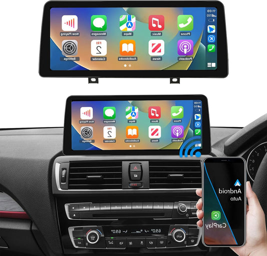 Road Top 12.3 Inch Car Radio Touch Screen Wireless CarPlay Android Car for BMW 1 2 Series F20/F21/F22/F23 2013-2015 Year with NBT System,Car Stereo Multimedia Car Radio Receiver - QUORE