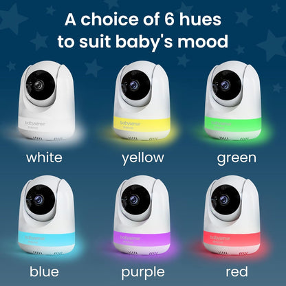 Babyfoon – Beeldbabyfoon – Videobabyfoon – Baby Monitor – Baby Camera – 5 Inch HD Scherm – 2 Camera’s Met Splitscreenfunctie – 6-Kleuren Nachtlampje