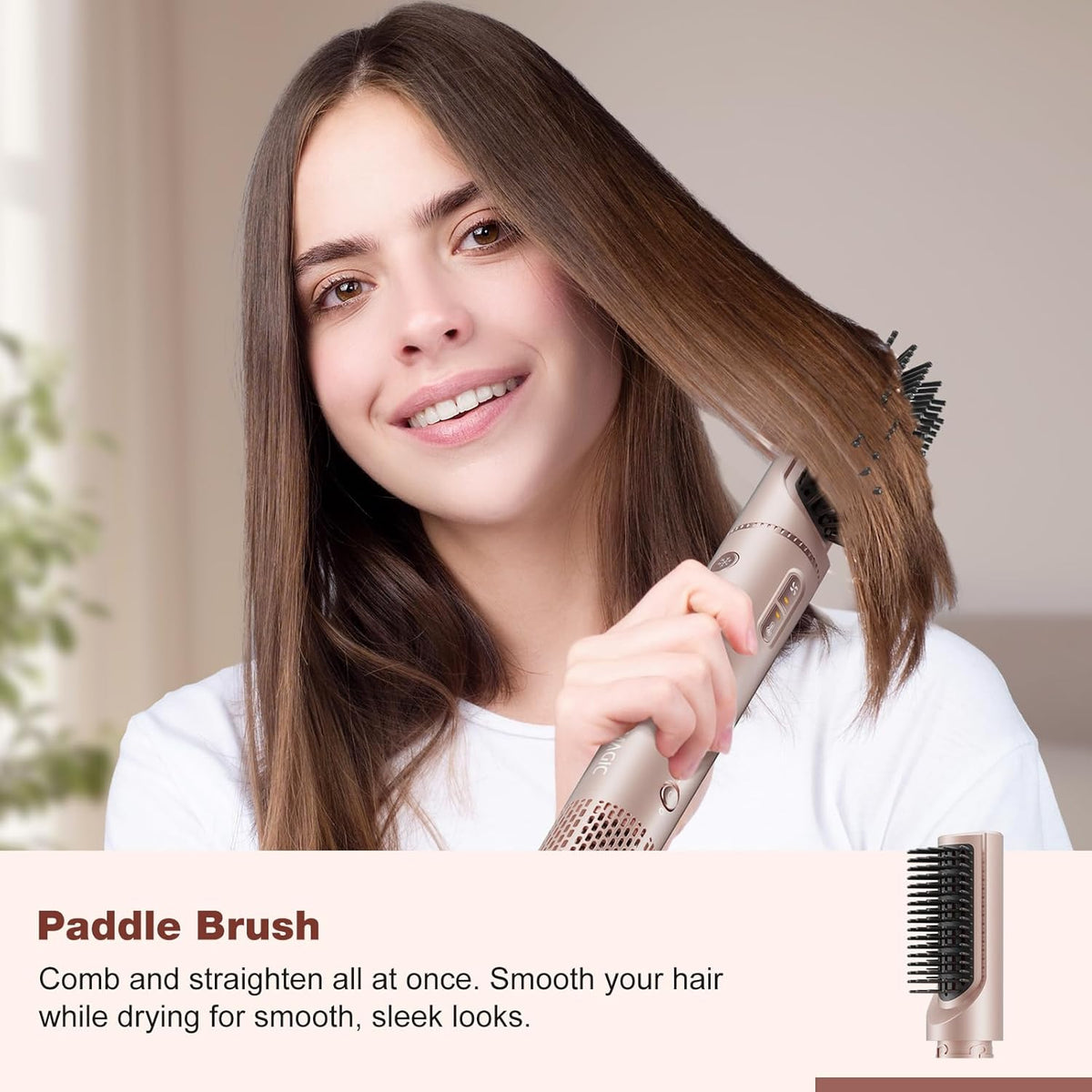 7-In-1 Airstyler – Föhnborstel – Heteluchtborstel – Automatische Krultang – Stylingborstel – 110.000 Tpm Motor – 200 Miljoen Negatieve Ionen
