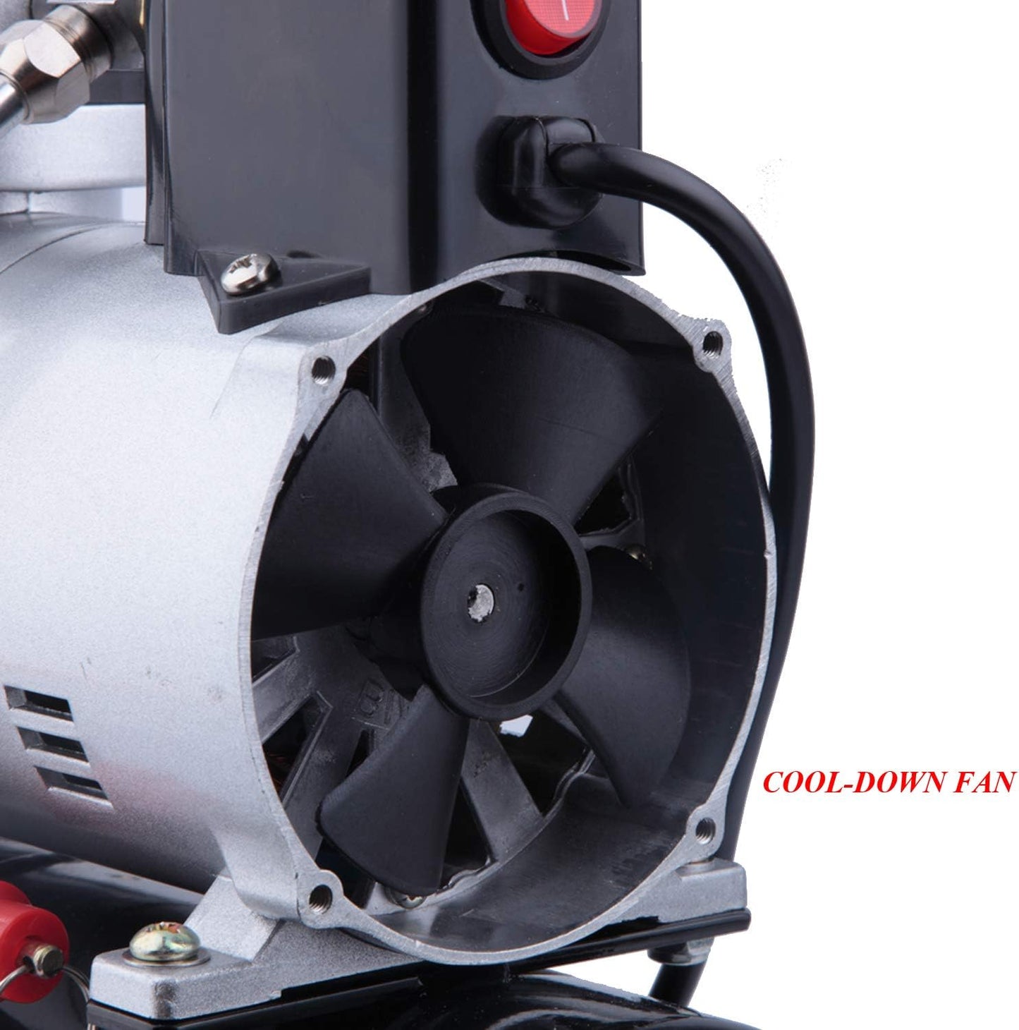 Airbrush Compressor – Olievrije Compressor – Pomp – Luchtcompressor – Spuitpomp – Stil Geluidsniveau – 3L Tank Met Koelventilator