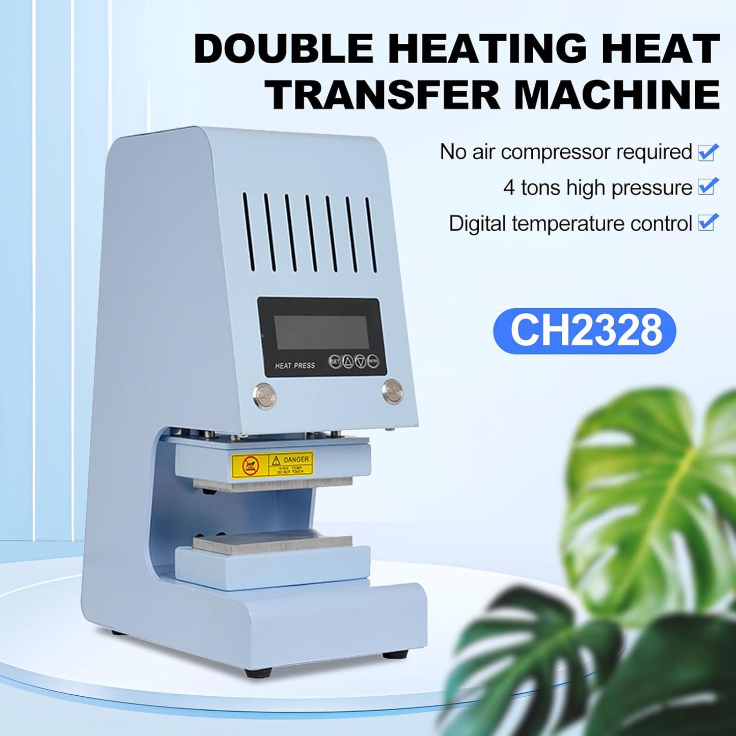 Auto Heat Press Transferpers, thermopres, 50 x 35 cm, dubbelzijdige elektrische transferpers, draagbaar hittedrukapparaat voor doe-het-zelvers, voor T-shirts, textiel en
