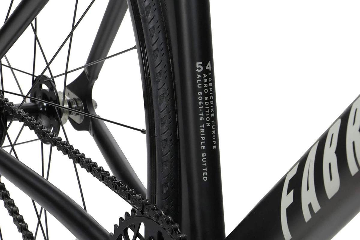 FabricBike Aero Fixed Gear fiets, Single Speed Fixie naaf, aluminium frame en vork van carbon, wielen 28, 5 kleuren, 3 maten, 7,95 kg (maat M)