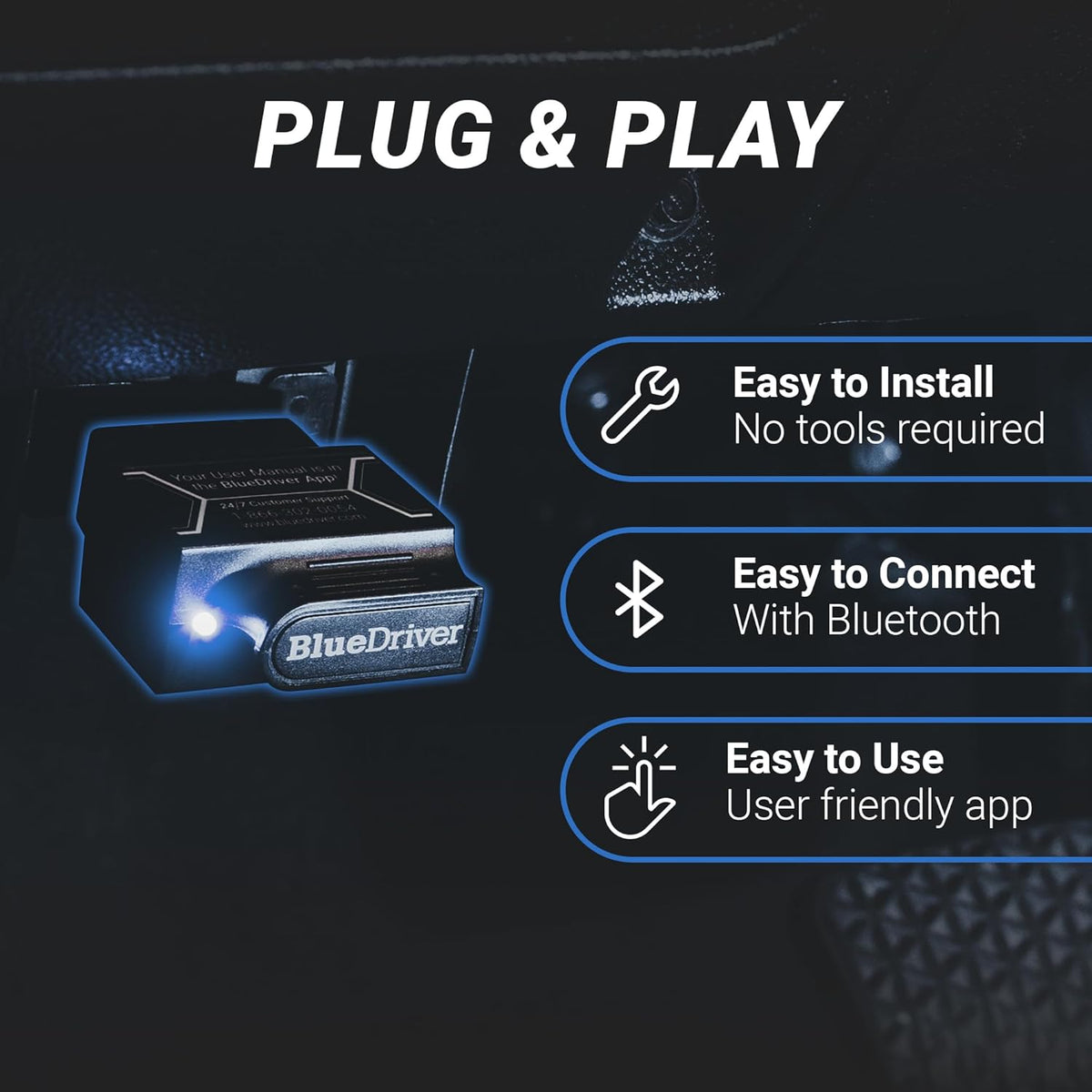 OBD2 Scanner – Auto Uitleesapparaat – Diagnose Tool – Codelezer – Bluetooth Scanner – Realtime Foutcodes Uitlezen – Compatibel met iOS en Android