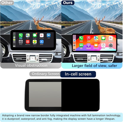 Autoradio – Carplay Scherm – Multimedia Systeem – Touchscreen Radio – Android Auto – 12,3 Inch Ultra Smal – Linux 4.0 Besturingssysteem