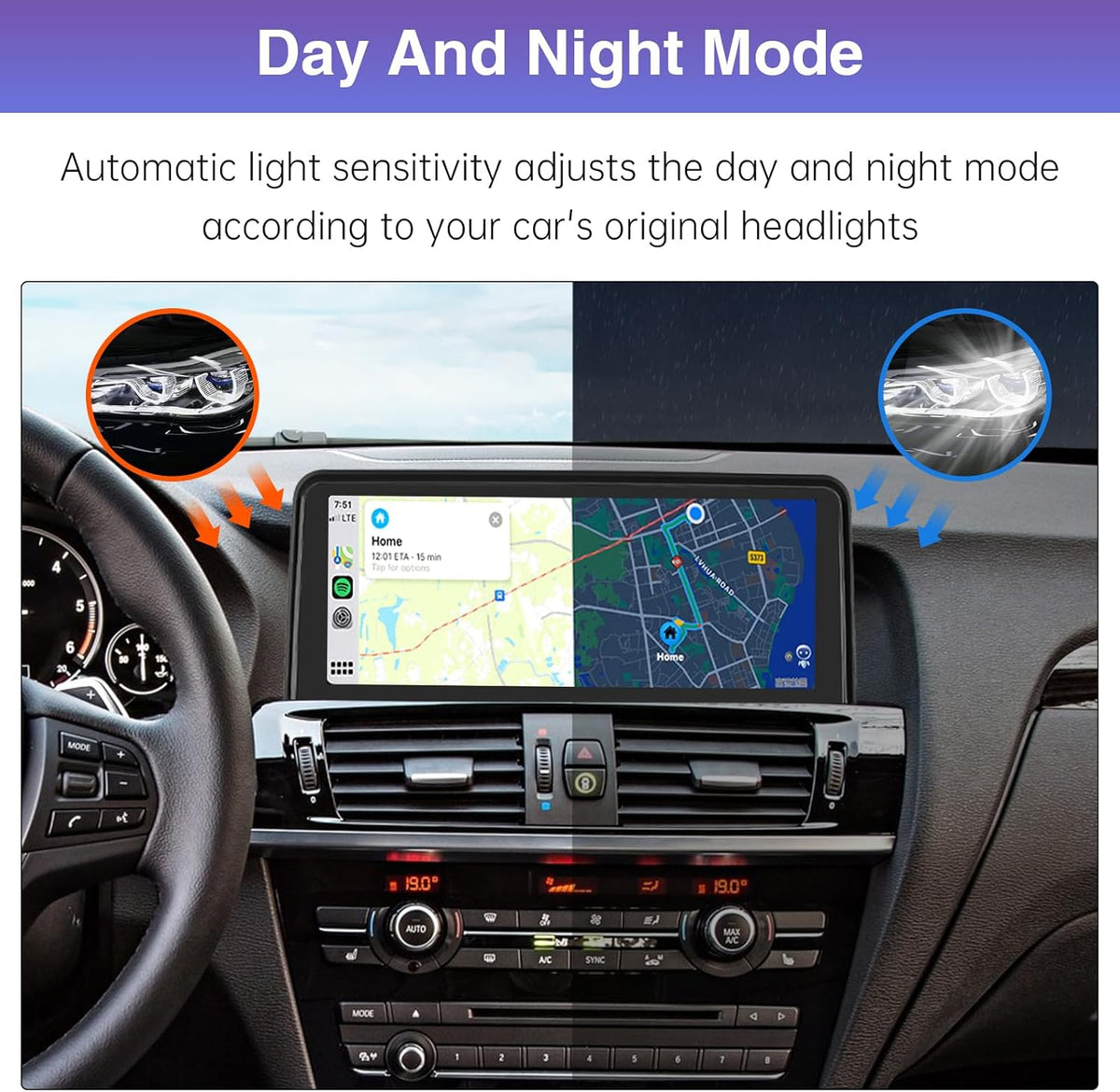 Road Top 10.25 Inch Car Radio Touch Screen Wireless CarPlay Android Car for BMW X3 X4 Series F25/F26 2013-2016 Year with NBT System,Car Stereo Multimedia Radio Receiver - QUORE
