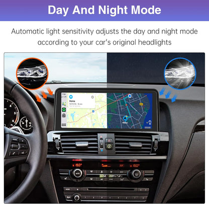 Road Top 10.25 Inch Car Radio Touch Screen Wireless CarPlay Android Car for BMW X3 X4 Series F25/F26 2013-2016 Year with NBT System,Car Stereo Multimedia Radio Receiver - QUORE