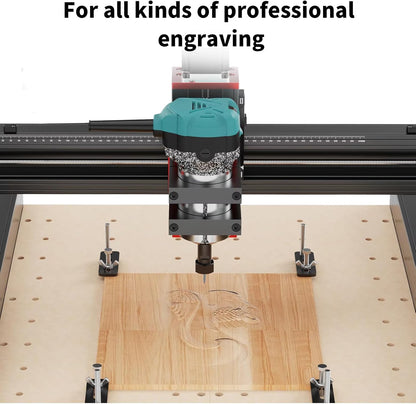 TWOTREES TTC 450 Trimmerkit, 800 W, houten trimmer, router spindel voor TTC450 Pro CNC graveermachine, houtrouter, compacte router tool met koffer