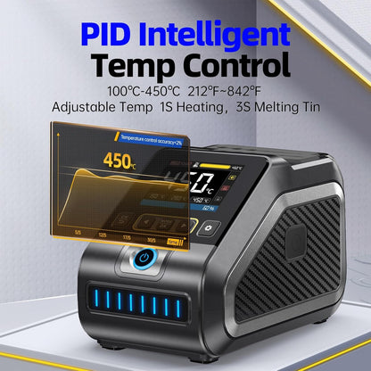 DEWIN Soldeerboutstation 100-450℃ Digitaal display Automatische slaap- en kalibratiesoldeerbout