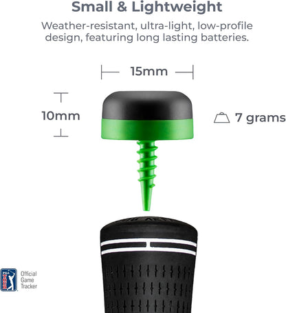 Arccos Slimme sensoren: automatisch golfspelvolgsysteem, AI-aangedreven GPS-afstandsmeter en slimme clubafstanden (Gen 4, rook)