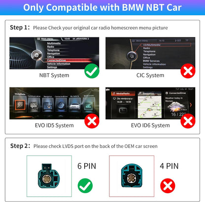 Draadloze CarPlay Android Auto Interface – CarPlay Retrofit Kit – BMW NBT Upgrade – Decoderbox Voor Auto – MirrorLink Ondersteuning – Draadloos & Bekabeld Gebruik – Stuurwielbediening & Camera Support