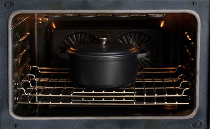 Victoria Dutch Oven Inductie Geëmailleerd Gietijzer 29cm, Cocotte 6,6L, PTFE en PFOA vrij, Geschikt voor Vuur, Barbecue, Oven, Kookplaat, Keramische kookplaat, Gas