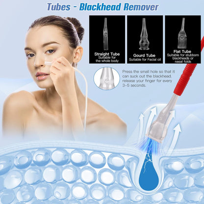 Microdermabrasie Apparaat – 3-In-1 Diamant Microdermabrasie – Diamantpeeling – Gezichtspeeling – Vacuüm Peeling – 9 Diamanttips, Zuigkracht 65-68 cmHg