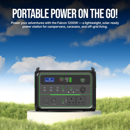 Draagbare Power Station – Mobiele Batterij – Externe Accu – Noodstroomvoorziening – Camping Accu – 1120Wh LiFePO4 Batterij – 2x 1200W AC Uitgangen met Snelladen