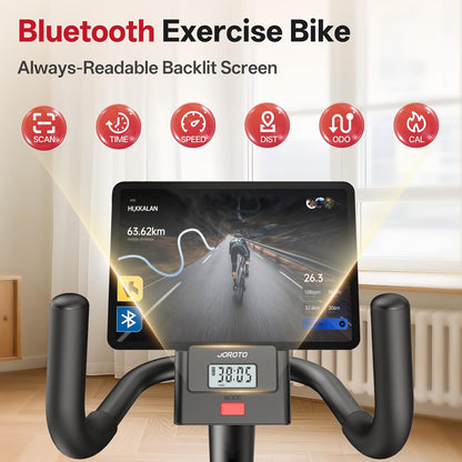 JOROTO JH30/JH30PRO Ligfiets voor Thuis, Bluetooth Magnetische Ligergometer, Hometrainer voor Senioren met 136KG Gewichtscapaciteit, LCD Scherm, Verstelbare Zitting voor Cardiotraining