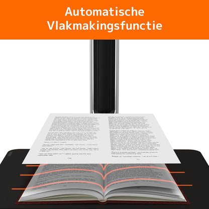 Innex DS200 USB-boekscanner, 26MP, A3-documentenscan, OCR 120+ talen, auto-vlak & uitlijnen, vingerverwijdering, microfoon & LED, handknop & voetpedaal, Win/MacOS