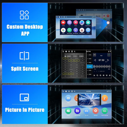 Android Autoradio – Multimedia Systeem – Navigatie Radio – CarPlay Stereo – Android Auto Receiver – 9 Inch Incell Touchscreen – Wireless CarPlay & GPS Navigatie