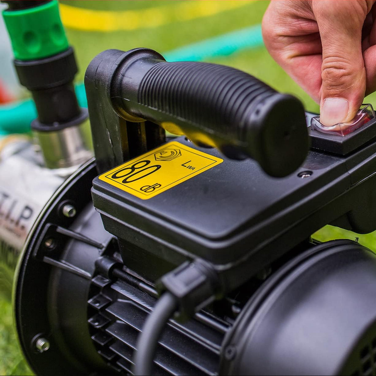 Tuinpomp – Beregeningspomp – Vijverpomp – Waterpomp – Dompelpomp – Roestvrij Staal – 800W Motor – Max 4000 L/u Debiet