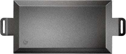 Gastrotools Zweedse Bakplaat Koolstofstaal 39x27cm – Natuurlijke Antiaanbaklaag, PFAS-vrij – Voor Binnen & Buiten – Oven, BBQ, Inductie & Gas – Hittebestendig tot 650°C (Large (62cm x 27cm))
