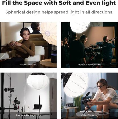 85 Cm Lantaarn Softbox – Softbox – Bowens Softbox – Lichtdiffuser – Inklapbare Lichtmodifier – 360° Omnidirectionele Lichtverspreiding – Snelle Quick Release Montage