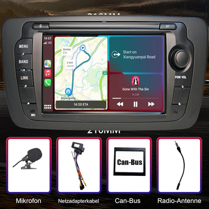 Autoradio – Auto Radio – Wagenradio – Inbouwradio – Multimedia Radio – Wireless CarPlay & Android Auto – 7 Inch Touchscreen – Bluetooth 5.0 Handsfree