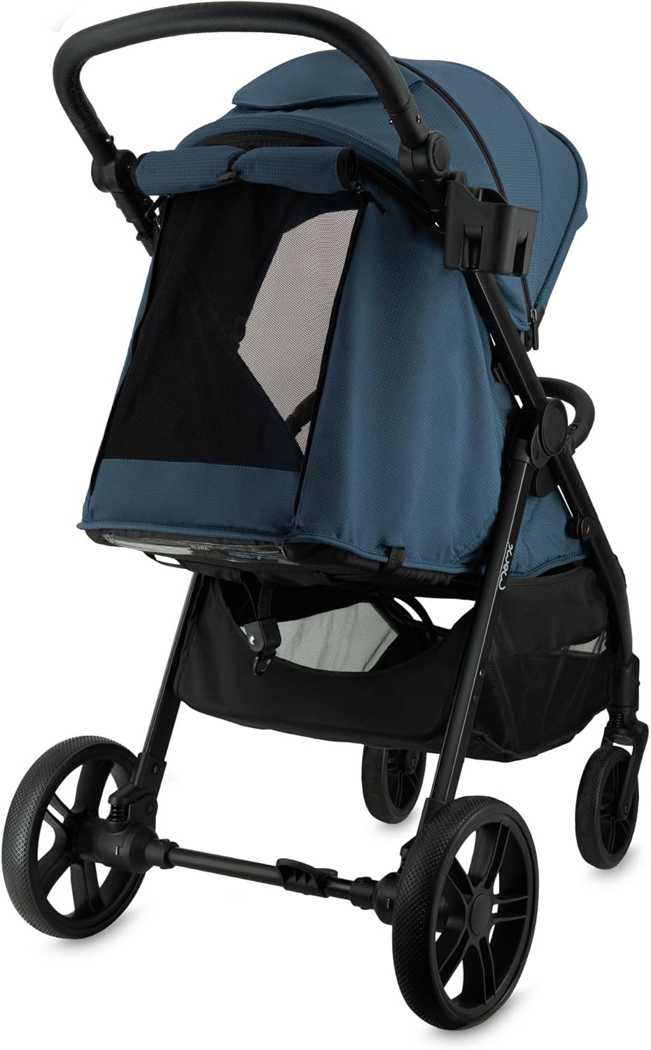 MoMi Clara Kinderbuggy, kinderwagen vanaf 6 maanden, tot 22 kg lichaamsgewicht, 5-punts veiligheidsgordel, voetenzak, bekerhouder, boodschappenmand, luiertas, insecten- en regenbescherming