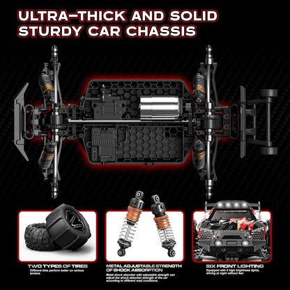 <font dir="auto" style="vertical-align: inherit;"><font dir="auto" style="vertical-align: inherit;">        YESHIN 1:14 Remote Controlled Car, 4WD RC Car, 40+km/h, High Speed Monster Truck, for Kids and Adults, 2.4GHz, All-Terrain Racing Car with 2 Rech