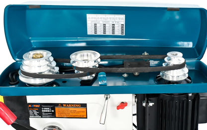 KATSU Tools Industriële bankpijlerboormachine, 900 W + 20 mm boorkop + 12 snelheden elektronische variabele snelheidsschakelaar + 85 mm maximale boordiepte + max. 2380 tpm + in hoogte verstelbare