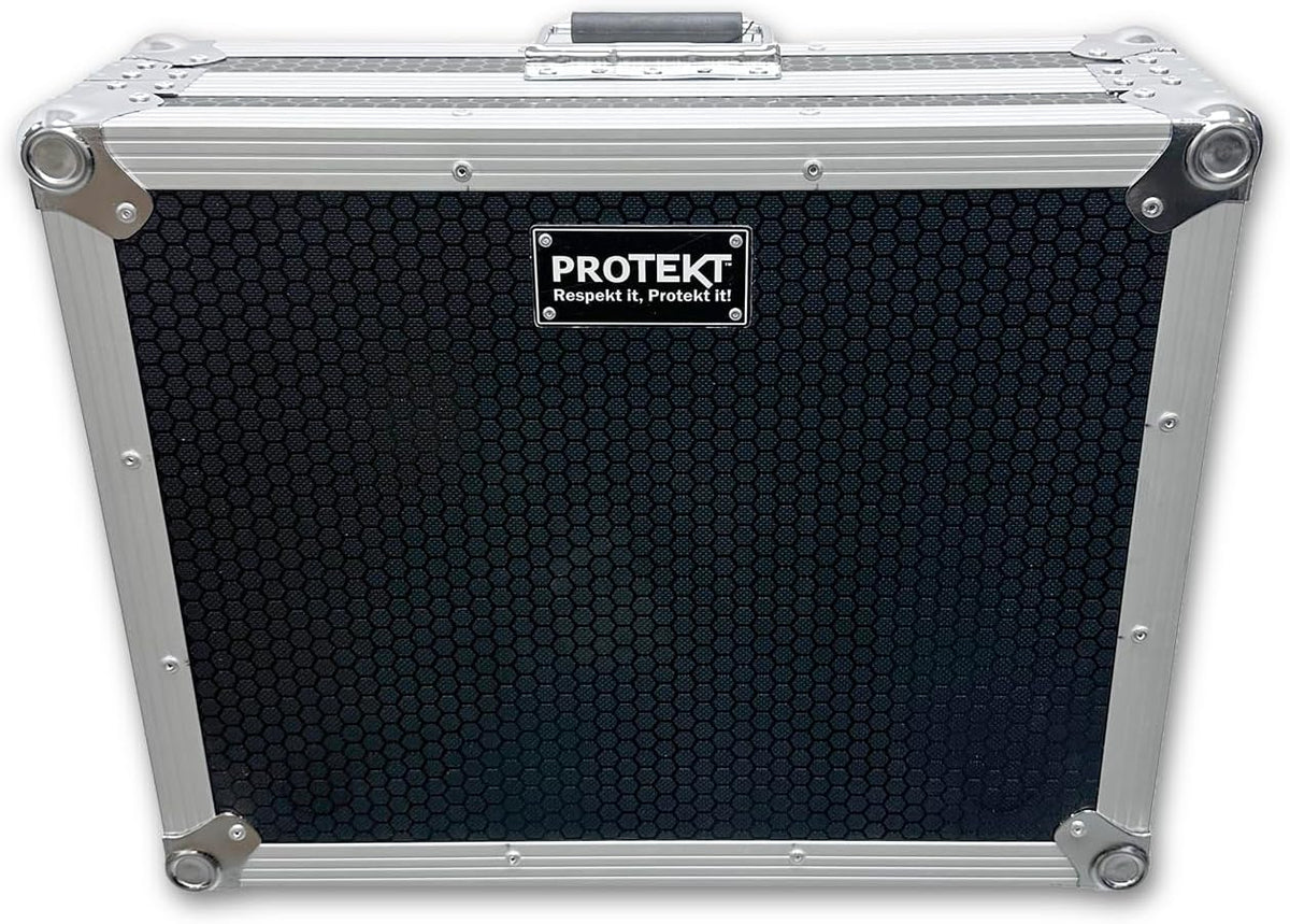 Flight Case – DJ-Koffer – Mixerkoffer – Controllerkoffer – PA-Mixerkoffer – Large 530 X 430 X 162 Mm Zwart – Aanpasbare Pick & Pluck Foam – 7 Mm Multiplex Met Aluminium Frame