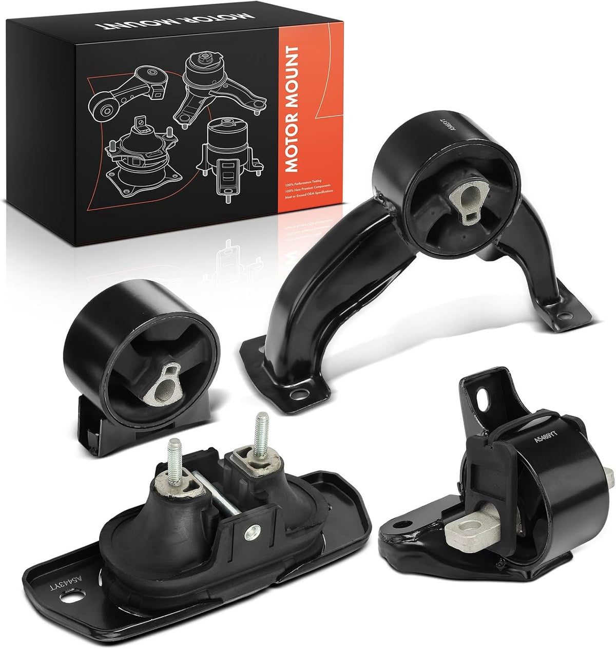 Frankberg 3 x voor en achter motorlagers + 1 x versnellingsbak compatibel met Sebring JS 2.4 VVT 2007-2010 Sebring Cabriolet JS 2.4 VVT 2007-2010 Replace# 5085078AB 5085079AB