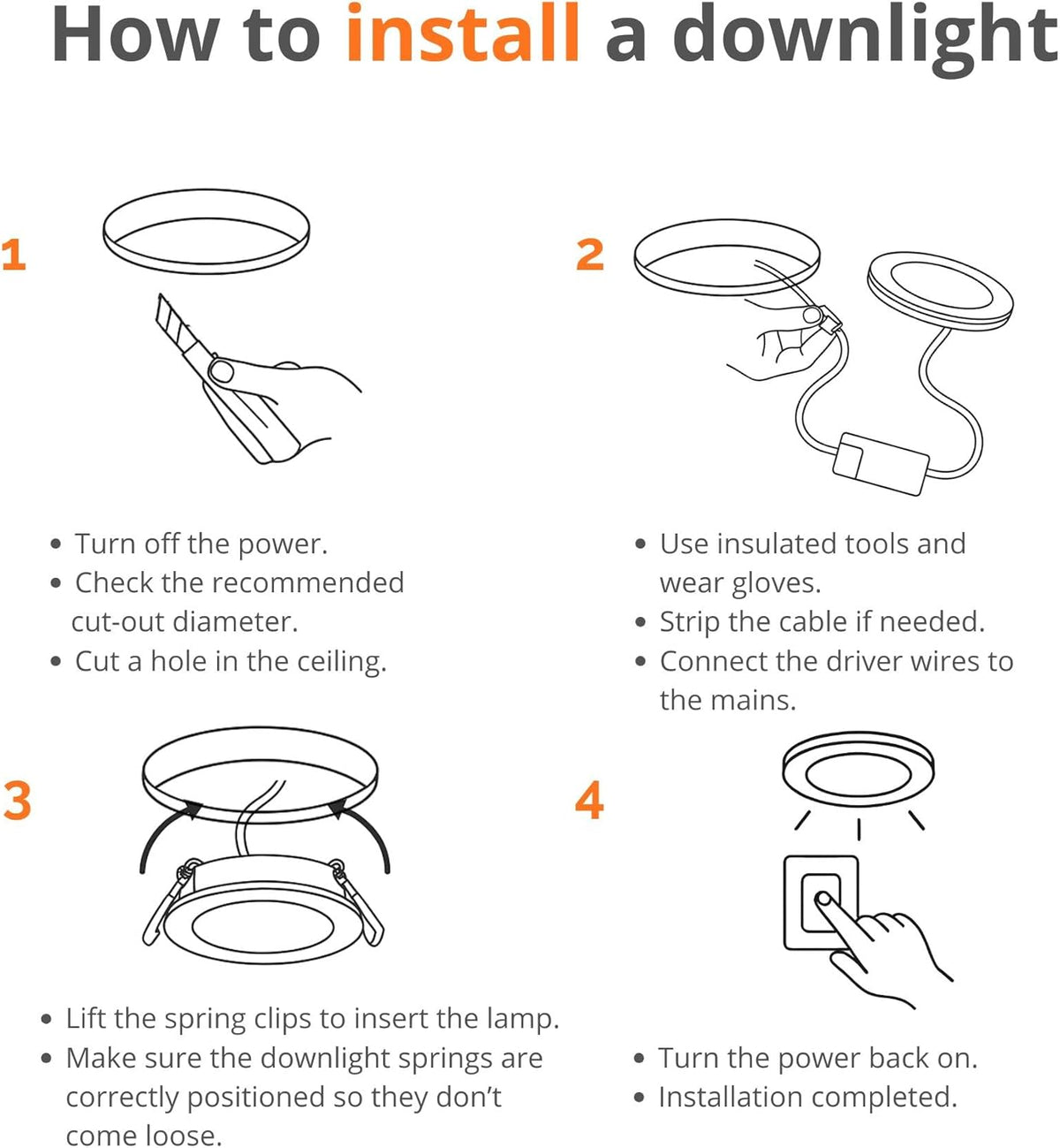 JANDEI - Set van 20 18W LED inbouw plafondlampen, downlights rond, plat, met mat witte aluminium ring, driver inbegrepen, neutraal wit licht 4200K
