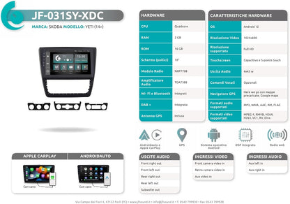 Autoradio – Auto Radio – Multimedia Radio – Inbouwradio – 1-DIN Autoradio – 10 Inch Touchscreen – Android GPS – Bluetooth & WiFi