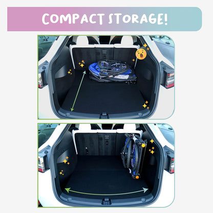 Petique Trailblazer Jogger, hondenwagen voor middelgrote huisdieren, geventileerde huisdierstep voor katten en honden, blauw
