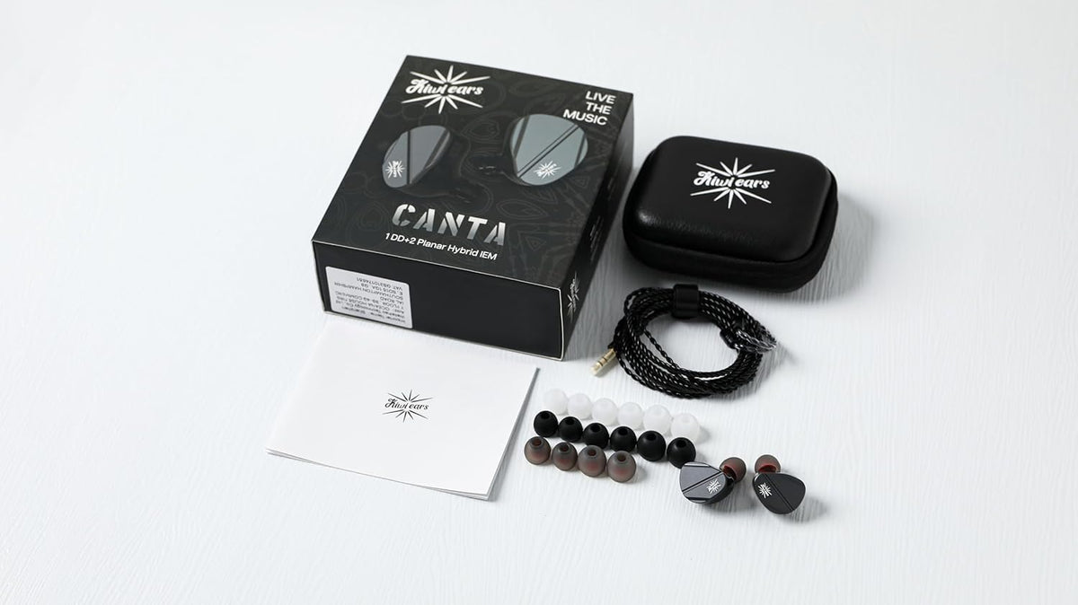Linsoul Kiwi Ears Canta in Ear Monitor, 1DD+2Planar Hybride Oortelefoon, Gaming Earbuds, HiFi Bedrade IEM, met Afneembare IEM Kabel voor Muzikant Audiofiel