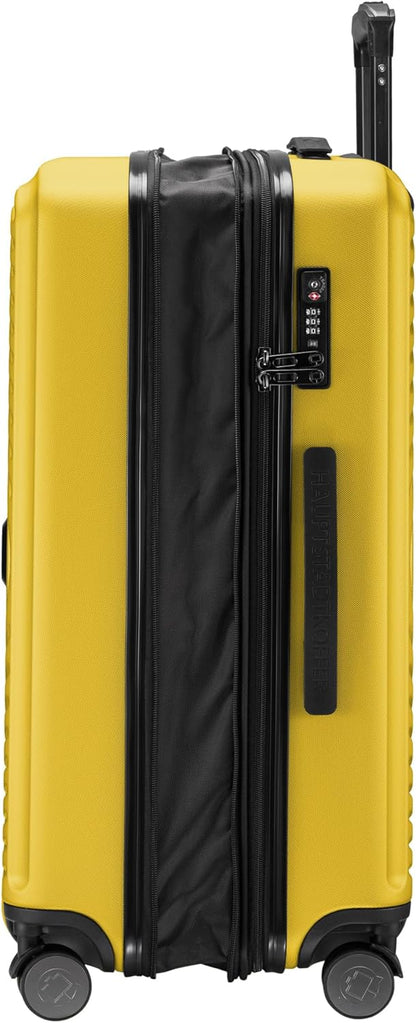 Hauptstadtkoffer Mitte - Grote hardschalige koffer, TSA, 4 wielen, check-in bagage met 8 cm volumevergroting, 77 cm, 130 liter, geel