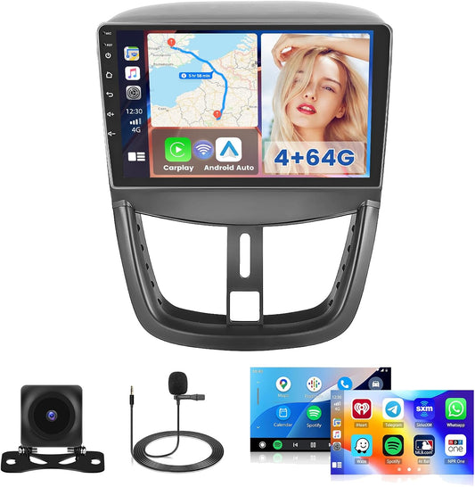 Android Autoradio – 2-DIN Radio – Multimedia Systeem – Navigatie Radio – 9 Inch Touchscreen – Android 15 OS – Draadloos CarPlay & GPS Met Wifi - QUORE