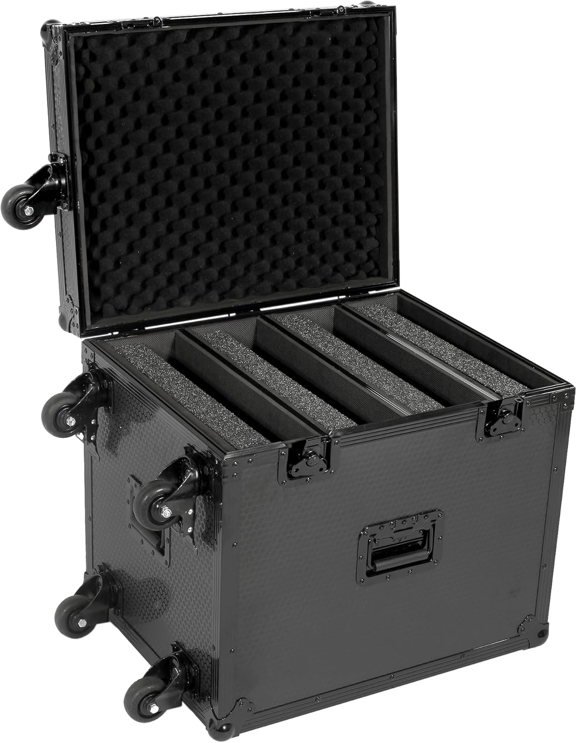 UDG FlightCase Kofferbak voor Set CDJ/MIXER Black Plus (Trolley & Wielen)