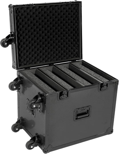 UDG FlightCase Kofferbak voor Set CDJ/MIXER Black Plus (Trolley & Wielen)