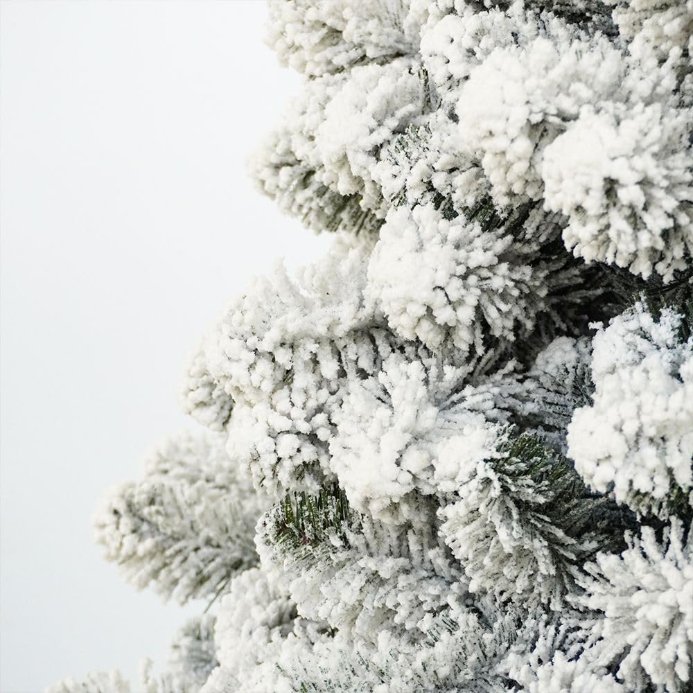 Kerstboom met sneeuw 150/180/210/230/270 cm realistisch oppervlak (210)