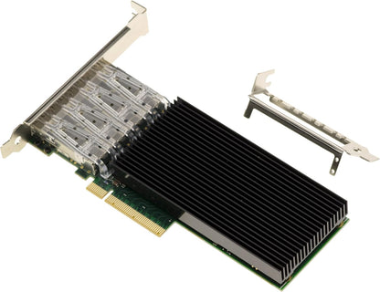 KALEA-INFORMATIQUE X722-DA4 4-poorts PCIe Fibre SFP+ LAN-controllerkaart met Intel vertrouwelijke chipset - 10GbE Ethernet-netwerkadapter
