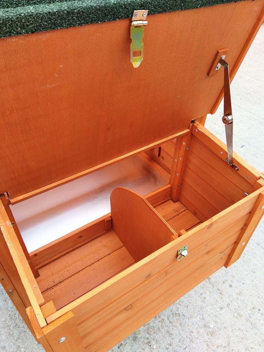 Chicken Coop Chicken Coop No. 06 "Collosus with fence, pull-out bath & storage box - QUORE